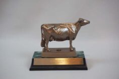 Dairy Cow award trophy topper